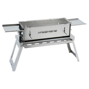 新款304不锈钢卡片炭烤炉户外便携式庭院烧烤架全套烧烤炉子家用