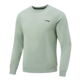 李宁男子卫衣2026春季新款吸汗亲肤高弹舒适套头针织上衣AWDW065