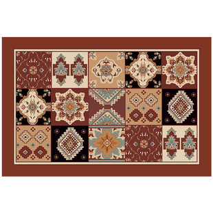 阿蒂斯美式复古入户门地垫高端加厚丝圈脚垫玄关鞋柜蹭泥自由裁剪