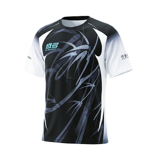 成弓竹光剑影系列羽毛球服男速干透气比赛服运动上衣张维伊同款