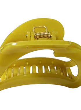 镂空爱心鲨鱼夹透亮温柔盘发抓夹