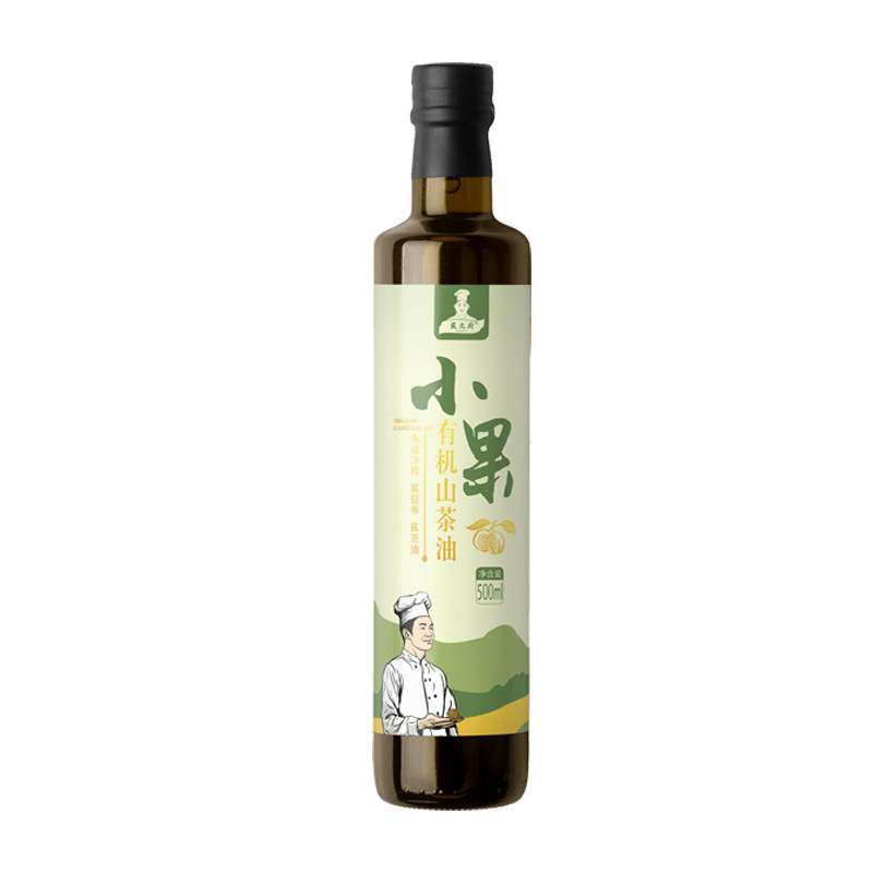 中欧有机小果油茶籽油玻璃瓶装
