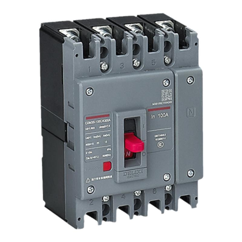 德力西塑壳断路器CDM3S空气开关100A160A250A400三相3P四线4P380v
