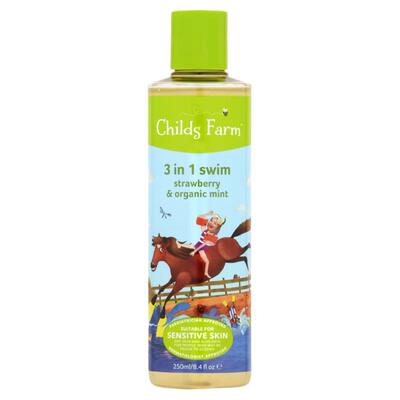 澳洲代购Childs Farm 3 In 1 Swim草莓薄荷味t游泳3合1洗发沐浴液