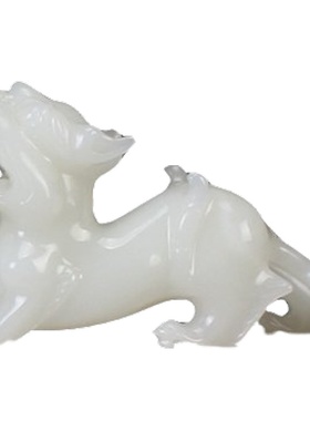 玉石貔貅摆件客厅玄关聚财工艺品