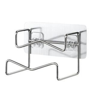 大号脸盆收纳架壁挂卫生间置物架免打孔浴盆挂钩多功能不锈钢粘钩