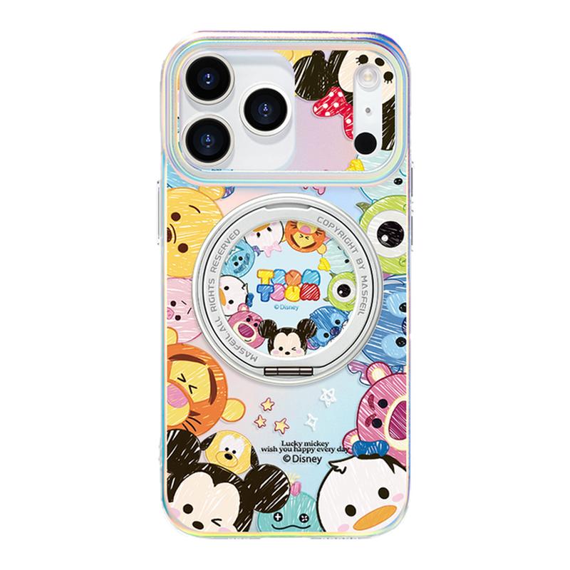 MASFEIL × 迪士尼联名适用苹果18Promax手机壳新款16磁吸支架iPhone17Pro保护套15支点ip13pm全包防摔Lo5
