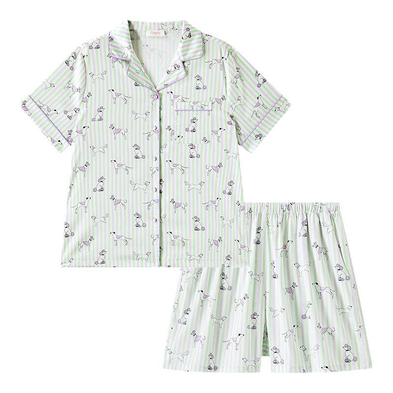 兰卓丽商场同款时尚印花家居服女