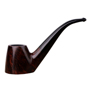 石楠木烟斗手工实木火山弯斗老式传统烟袋锅男士过滤专用烟具配件