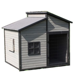双顶室户外防腐实木狗屋狗窝犬舍防雨金毛狗笼狗房子别墅超大型犬