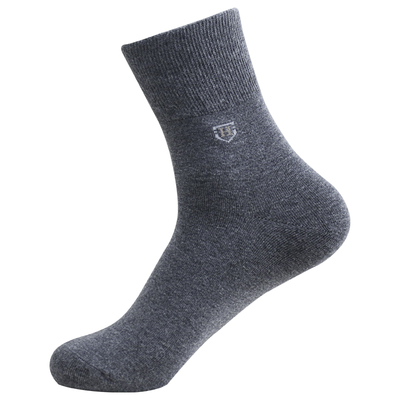 华邦松口袜子男纯棉男士全棉厚款