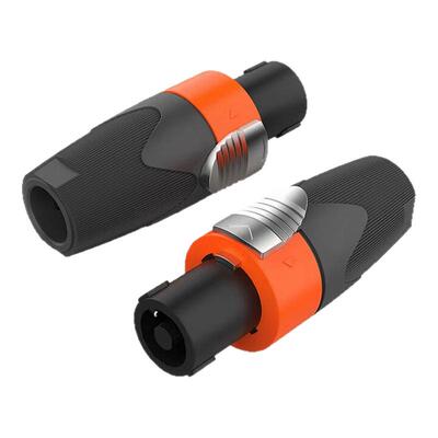 山雀 四芯专业音箱插头航空NL4FC环形 欧姆插卡农侬接线免焊接头