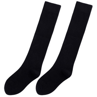 纯棉儿童压力瘦腿灰色黑袜子