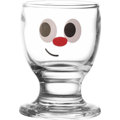 原创大眼仔表情玻璃小白酒高脚杯