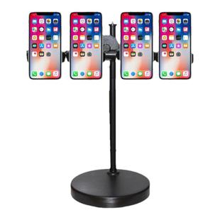 多手机直播架桌面拍摄可调角度工简约台式作室多台多机位专用支架