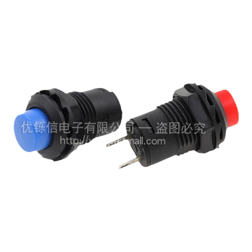 DS-428/427圆形按钮开关 带锁自锁无锁自复位按键红色绿色黄12MM