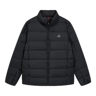 匹克排骨羽绒服短款男冬户外立领保暖新品鸭绒外套女休闲运动服