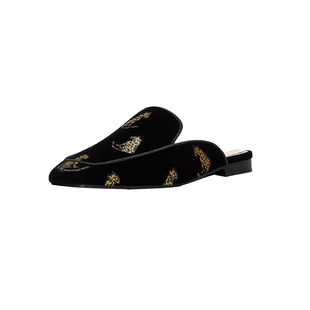 【亏本清仓】拖鞋女春夏外穿平跟时尚刺绣穆勒鞋懒人平底凉拖鞋