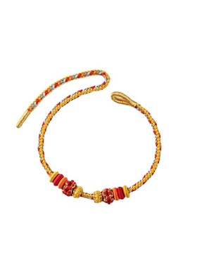 简约桃花结手绳半成品手链