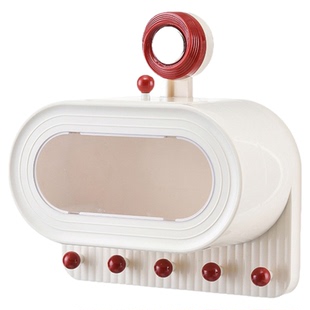 吸盘式保鲜膜套收纳盒食品保鲜罩壁挂家用一次性过滤网保鲜袋收纳