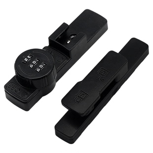 对开门密码锁免打孔防盗玻璃推拉门锁柜子锁文件储物柜抽屉冰箱锁