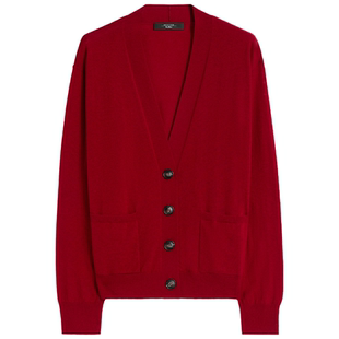 【新年送礼】Weekend MaxMara 26女装羊毛混纺V领开衫5341016106