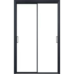 武汉同城极窄阳台厨房门隔断卫生间门推拉铝合金钢化吊轨移门定制