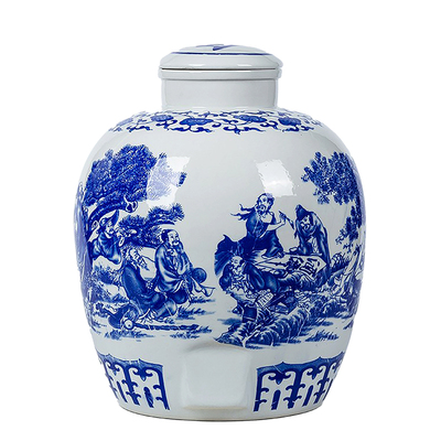 淘御轩复古青花陶瓷酒坛