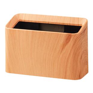 复古仿木纹桌面垃圾桶家用客厅桌上茶室卧室办公室新中式迷你纸篓