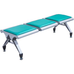 3人位连排椅医院银行车站等候椅机场椅平板无靠背联排候诊椅椅子