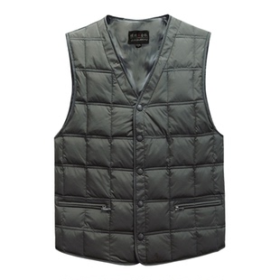 春秋冬季男士大码保暖背心加厚羽绒棉马甲外穿内套马夹外套坎肩潮