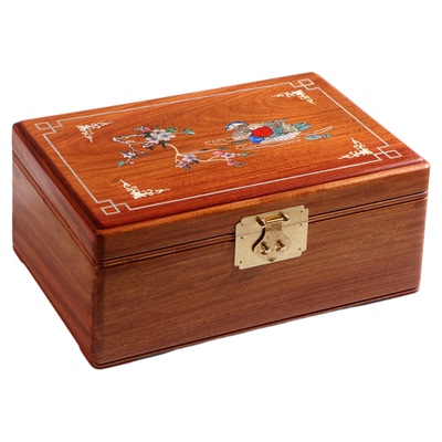 镶贝缅甸花梨木制首饰盒