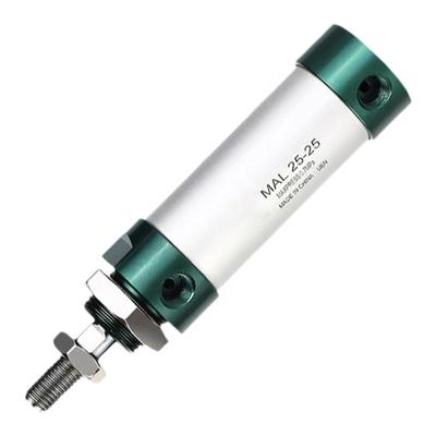 平尾型铝合金迷你气缸MAL20/25/32/40*25X50X75X100X125X~300U