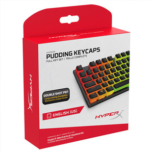 极度未知HyperX 2代黑白双色布丁PBT机械键盘橡胶键帽104键透光