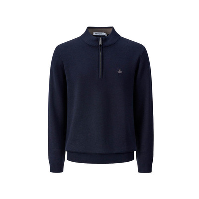 Navigare半开领加绒针织衫