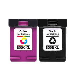 适用惠普805墨盒可加墨 HP Deskjet 2720 2722 2723 2700 2729 2330 2332 1210 1212墨水盒黑彩连供打印机XL
