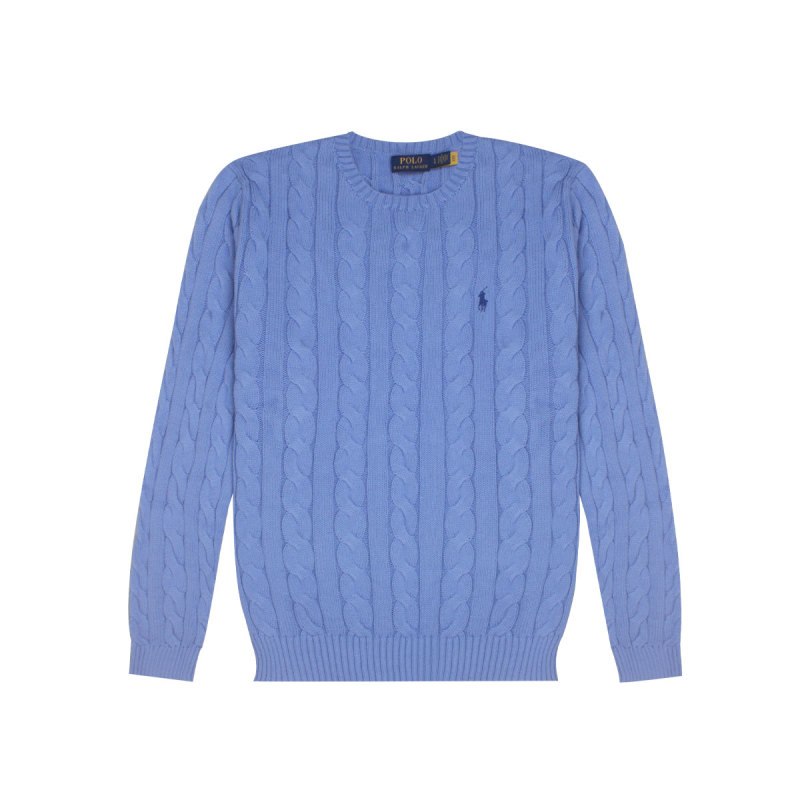 【自营】RALPH LAUREN男士纯色小马刺绣圆领长袖毛衫710775885037