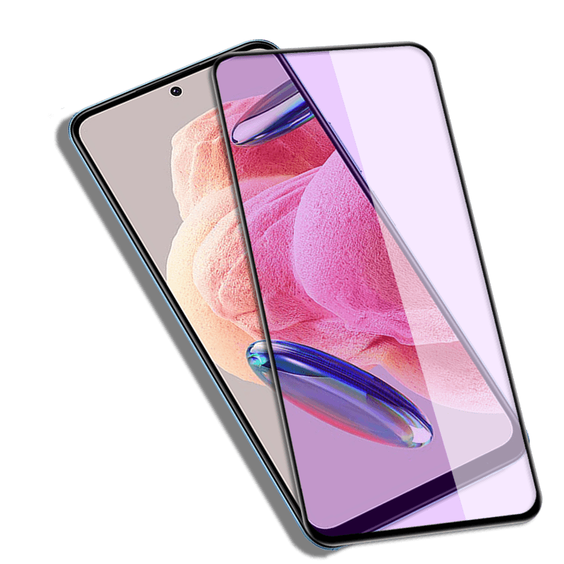适用Redmi Note12海外版黑边钢化膜note12pro防爆pro+玻璃膜note12s全屏覆盖红米手机高清抗指纹防蓝光保护贴