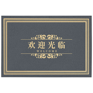 欢迎光临门垫商用店铺酒店迎宾地垫入户门口防滑进门地毯定制logo
