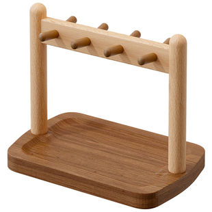 实木玄关钥匙收纳挂架托盘高档创意桌面首饰入户门鞋柜摆件置物架