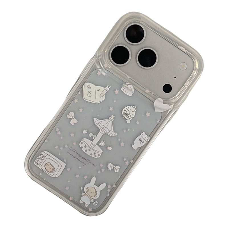 星星趣味旋转木马iPhone17手机壳