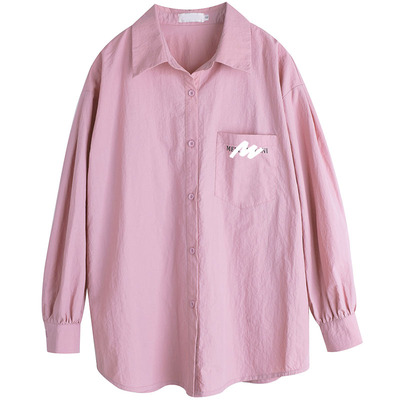 小个子休闲风百搭遮肉时尚衬衫