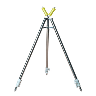 传统钓长杆支架金属不锈钢炮竿长竿钓鱼装备炮杆架杆三角架双滑轮