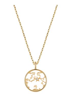 你是我世界的最中心18K金白母贝