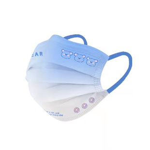 渐变色口罩女高颜值一次性2025新款儿童可爱彩色透气网红夏季薄款