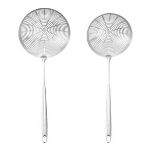 304不锈钢漏勺加厚油炸勺商用大笊篱厨房沥水过滤网勺家用捞面勺