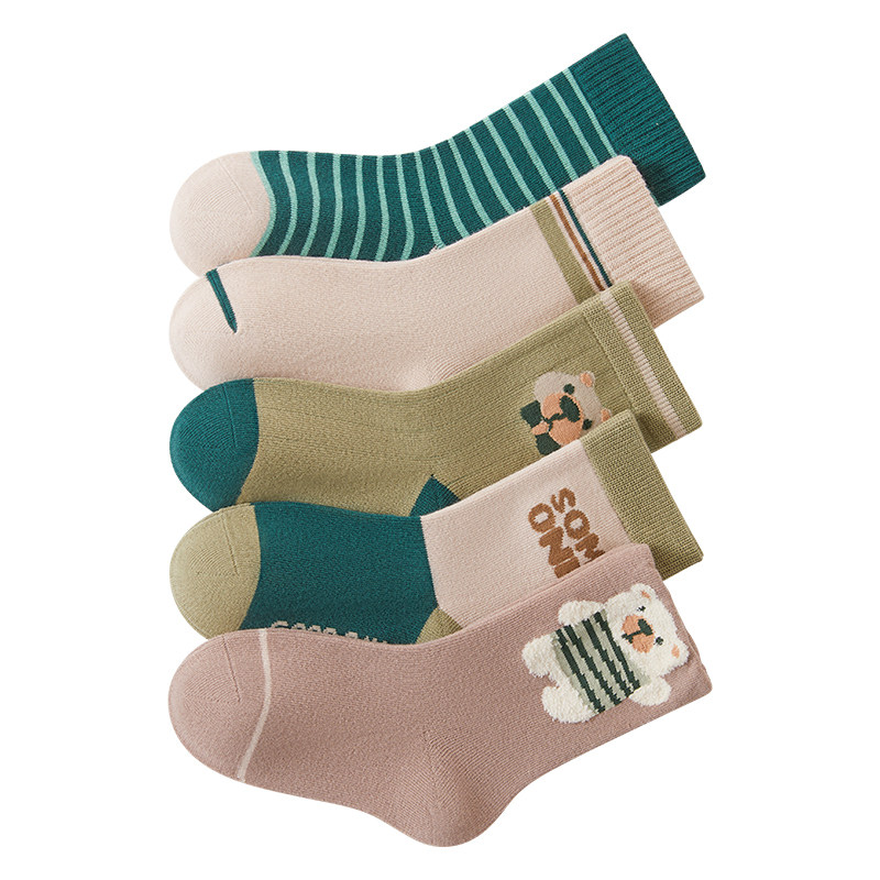 儿童袜子春秋男孩学生棉袜防臭袜纯棉运动潮袜秋冬男女童宝宝童袜