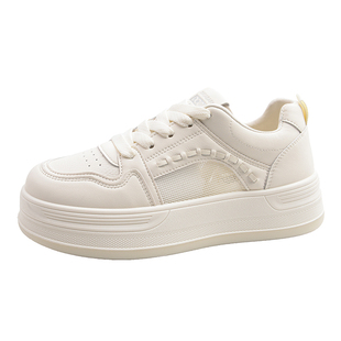 厚底增高小白鞋女款2026春夏新款网面百搭透气运动休闲板鞋子女鞋