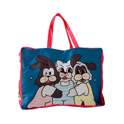 Ndht可爱卡通乔波大容量待产包幼儿园学生被褥衣服收纳袋防尘袋