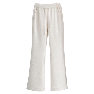 郑州女裤2025新款高端品牌显瘦阔腿中年加绒加厚妈妈牡丹裤秋冬季